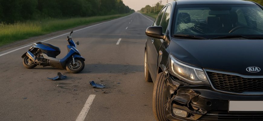 Мужчина на мопеде погиб в аварии